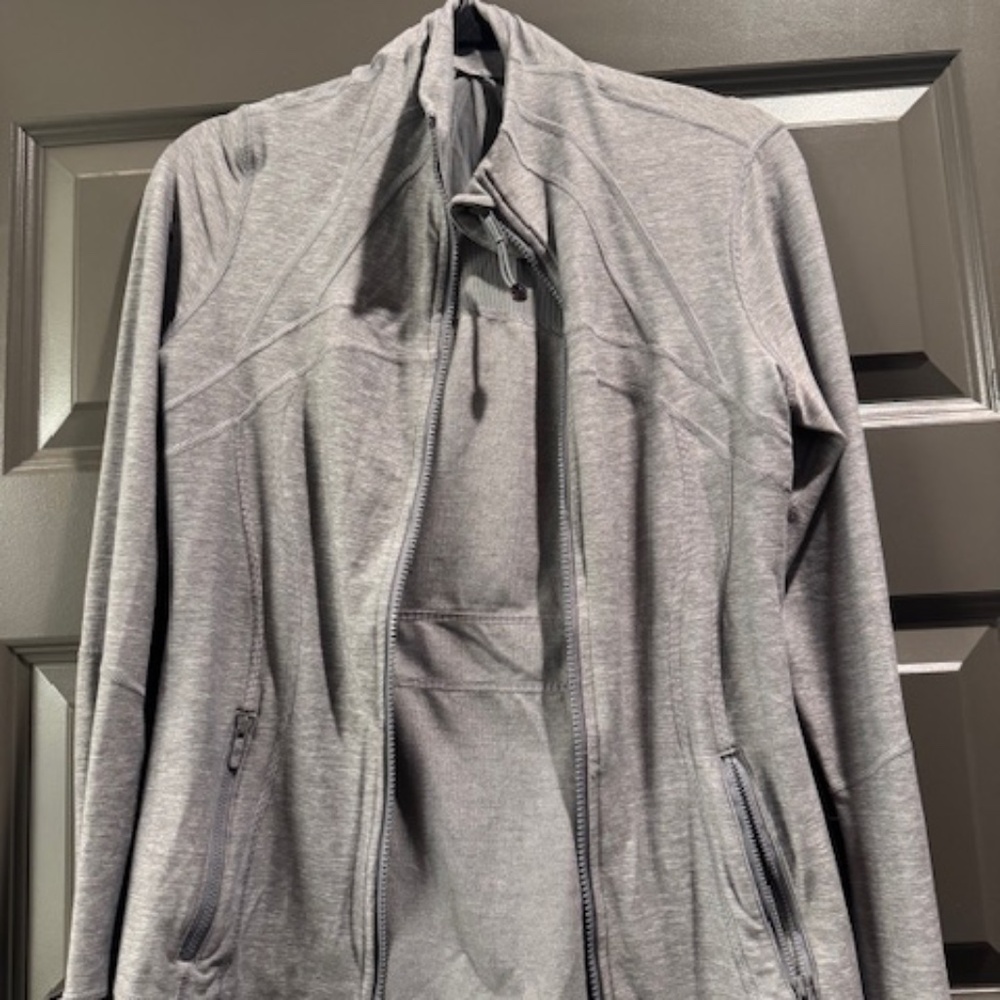 Lululemon Define Jacket Luon | Heather Gray Zip-Up Athletic Jacket Size M (8)